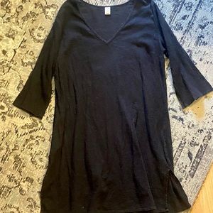 Old Navy Black Lightweight Gauze Tunic Coverup - Medium